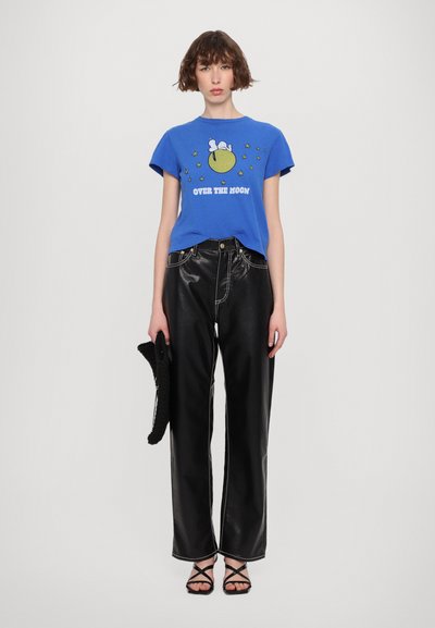 RE/DONE CLASSIC TEE SNOOPY MOON - Μπλουζάκι με στάμπα - lapis