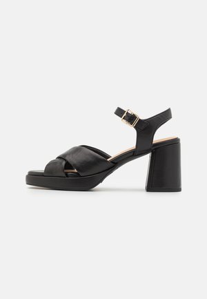 Sandály na vysokém podpatku - black