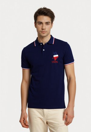 TRICOLOUR SHORTSLEEVE - Polo shirt - dunkelblau