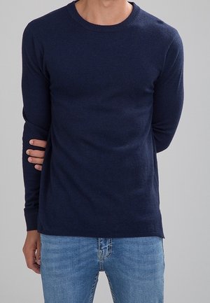 Trui - mottled dark blue