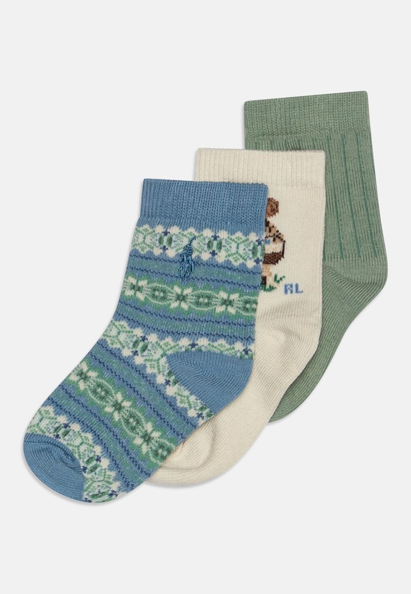 Polo Ralph Lauren BABY COTSWOLD CREW UNISEX 3 PACK - Șosete - ivory ...