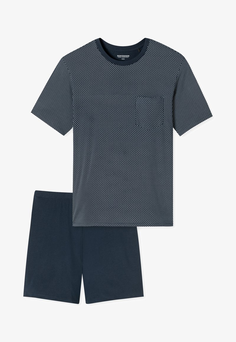 Pyjama Court Schiesser Garçon 100% Coton Bio – Jersey Doux, Taille 140-176, Col Rond Confortable