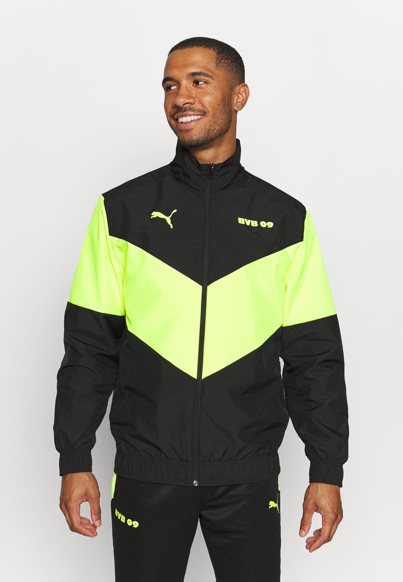Puma BVB BORUSSIA DORTMUND PREMATCH - Vereinsmannschaften - black/safety yellow/schwarz - Zalando.at