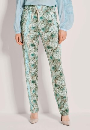 Stoffhose - sky blue   wool white   multicolour