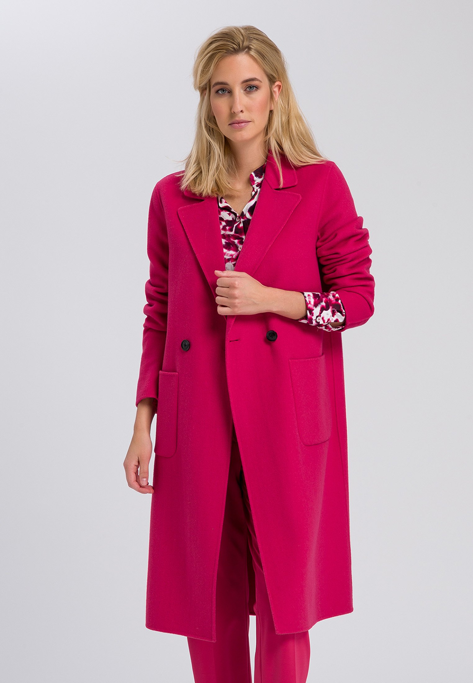 raspberry pink coat