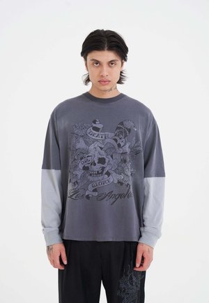 FLORAL GLORY SKULL - Langarmshirt - grey