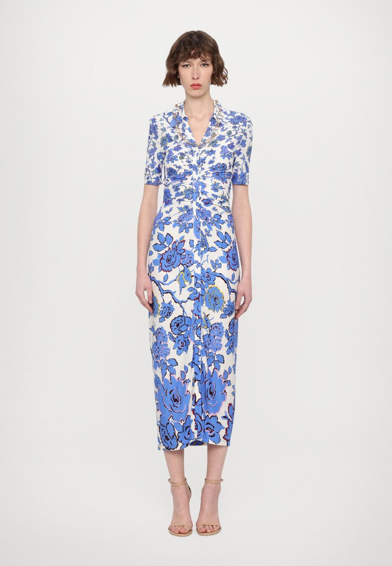 Diane von Furstenberg ZOEY DRESS - Jersey dress - china vine degrade/blue - Zalando Diane von Furstenberg ZOEY DRESS - Jersey dress - china vine degrade/blue - Zalando