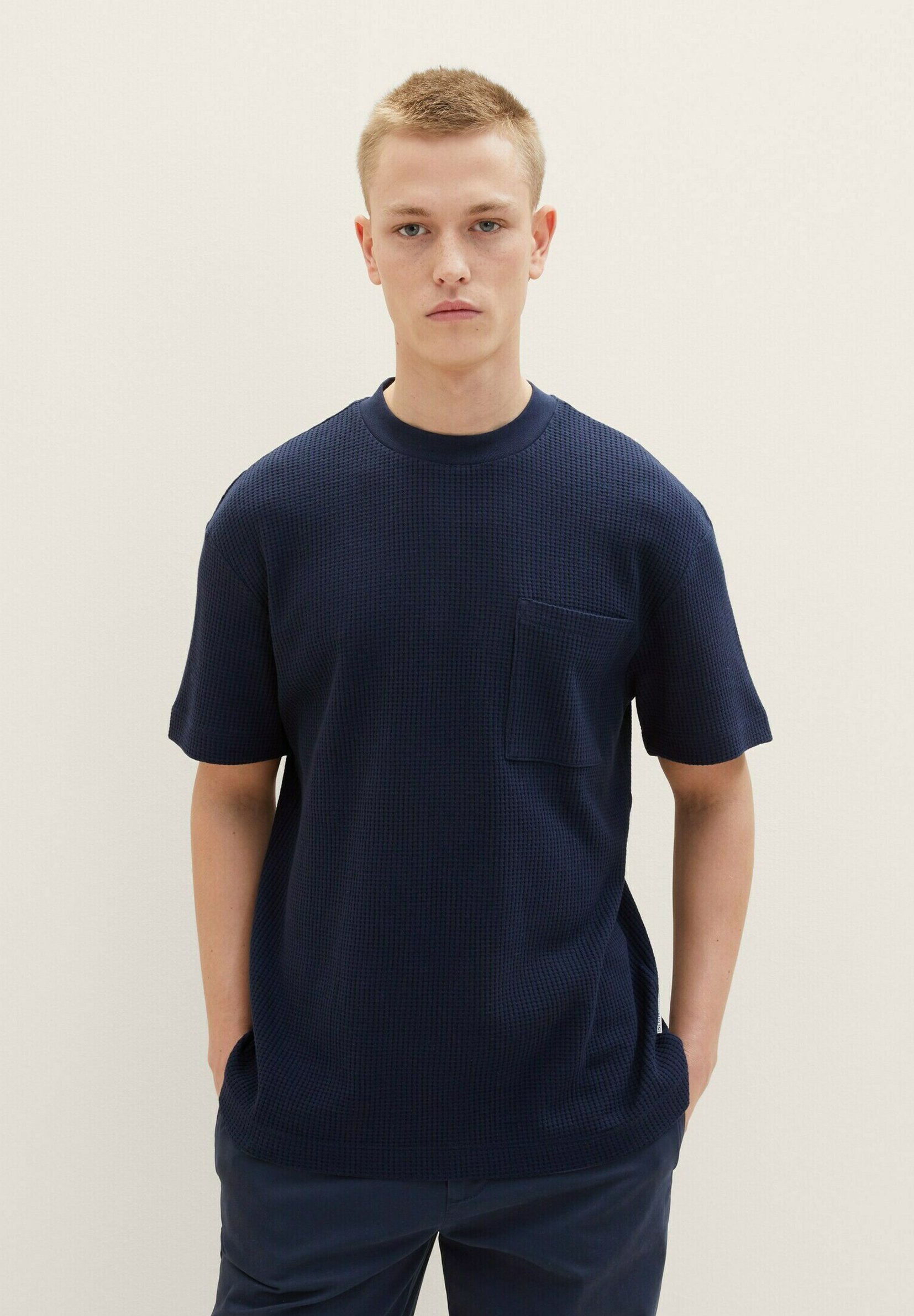 TOM TAILOR Denim Herren Basic T-Shirt Mit Print – Lässiges Shirt Aus Weichem Single Jersey, Größen XS Bis XXL