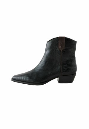 REGULAR FIT - FOREVER COMFORT VINTAGE STYLE - Klassikalised poolsaapad - black snake embossed leather