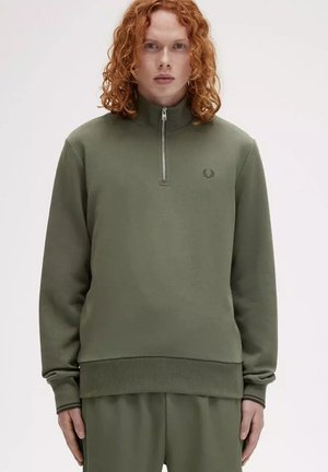 Fred Perry HALF ZIP - Sudadera - green