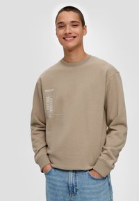 QS Sweatshirt - sandfarben