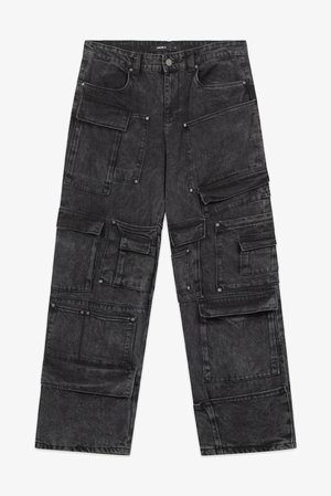 FAVELA FF PATCH DENIM - Jeans relaxed fit - black