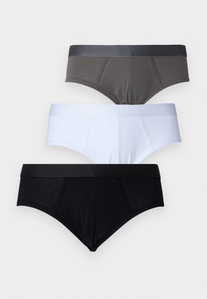 BRIEFS 3 PACK  - Briefs - black/sky grey/white
