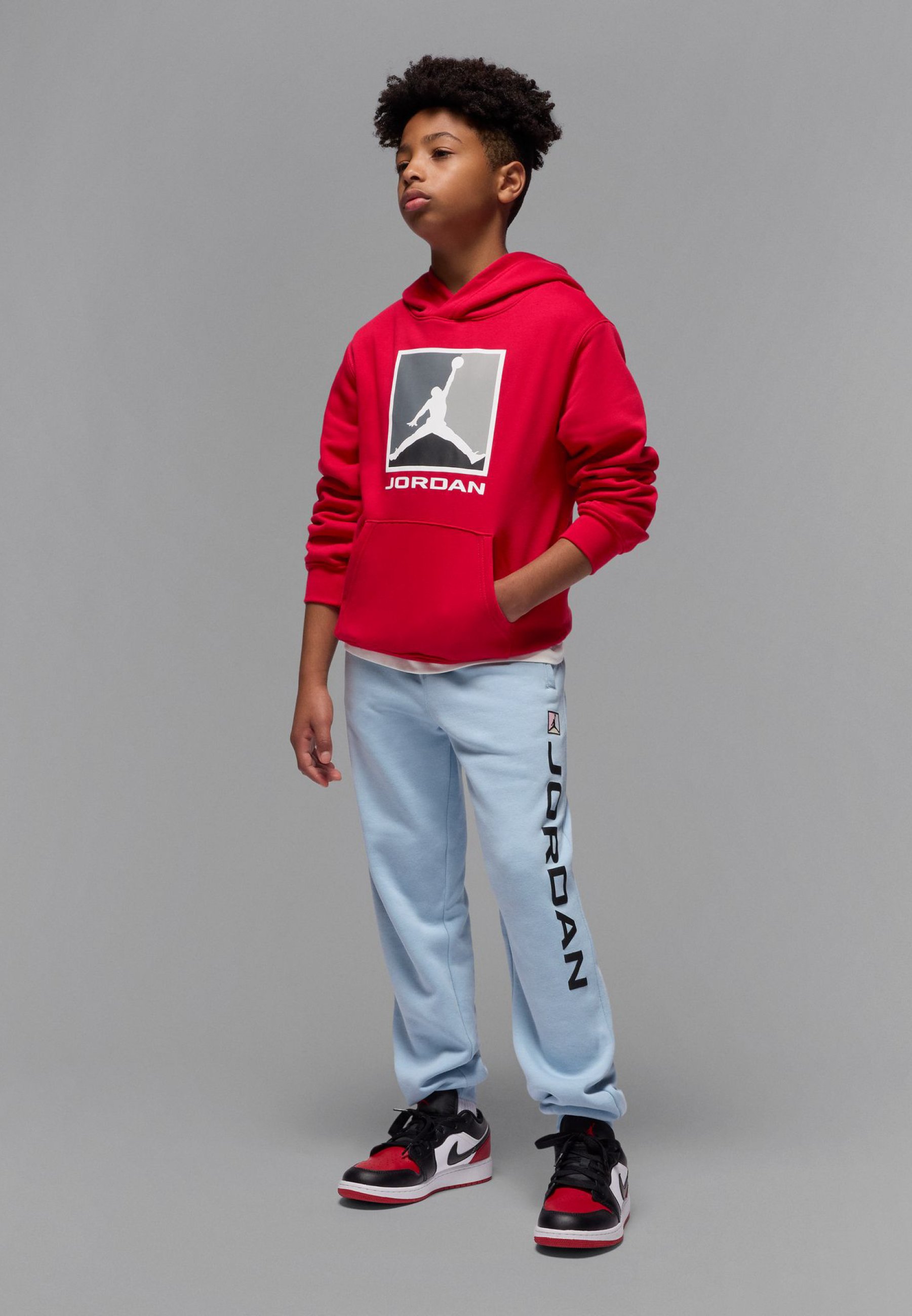 red and blue jordan hoodie