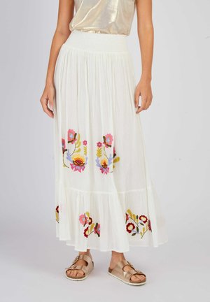 ALBERTINE - Faltenrock - off white