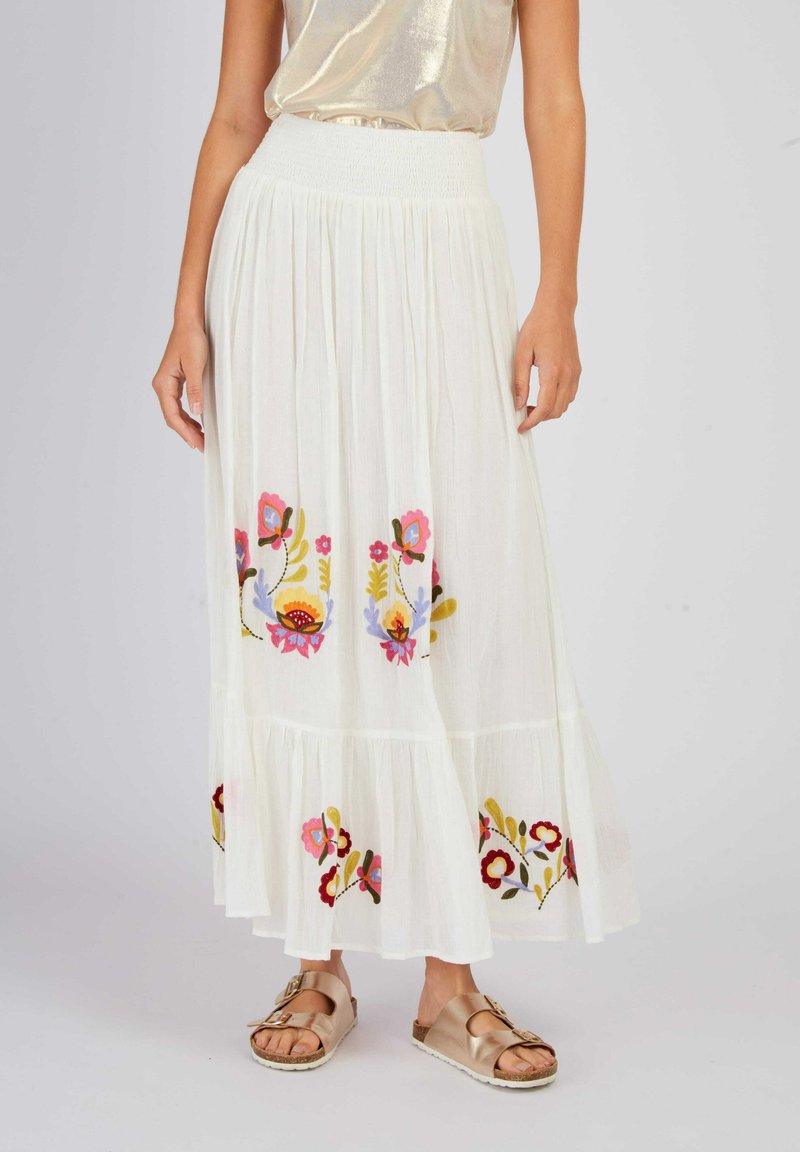 Derhy ALBERTINE - Faltenrock - off white
