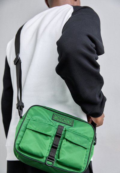 MOSCHINO BORSA TRACOLLA UNISEX - Umhängetasche - fantasia verde