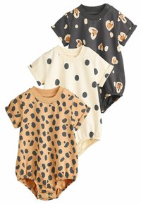 Next - 3 PACK - REGULAR FIT - Body - black  cream animal print Miniatura obrázku 1