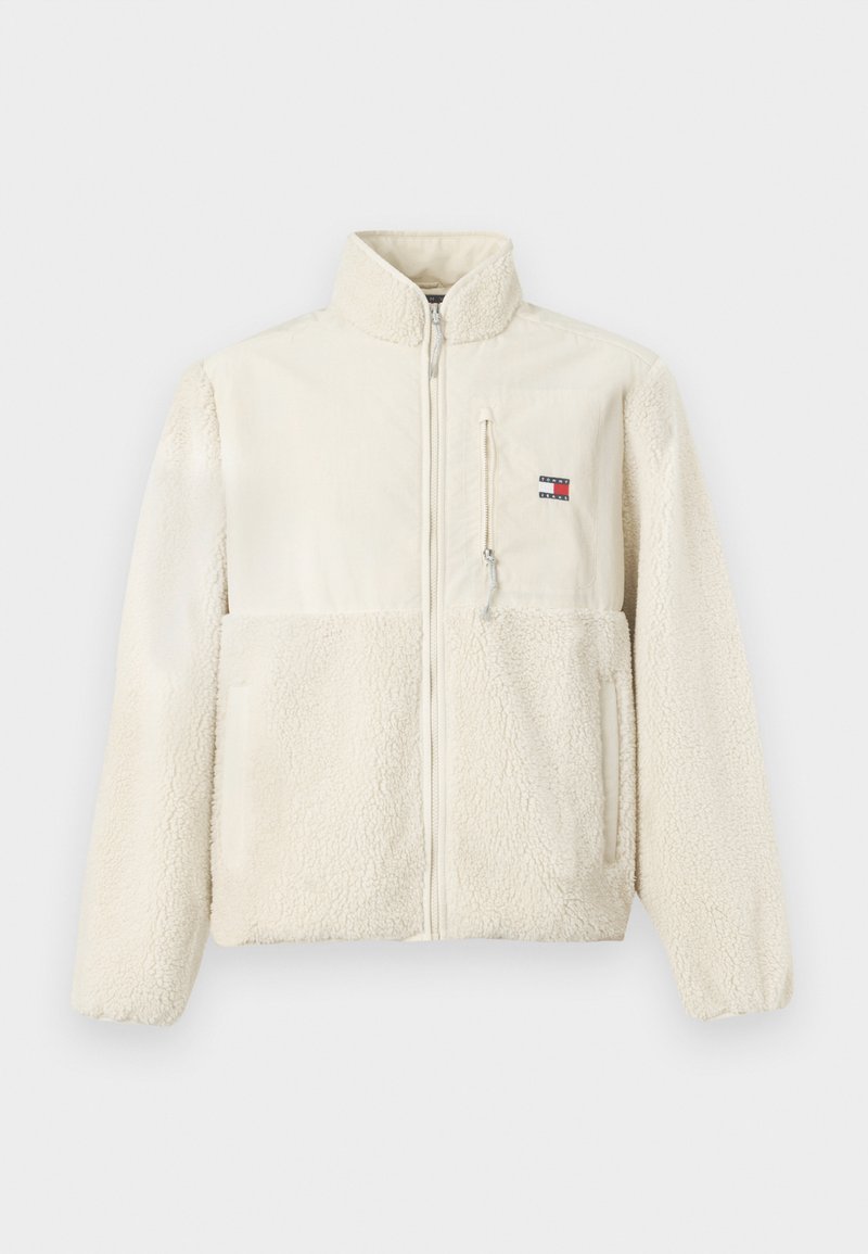 Tommy Jeans Fleecejas zandkleur Tommy Jeans Fleecejas zandkleur