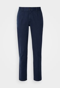 PLEATED - Chinos - dark blue