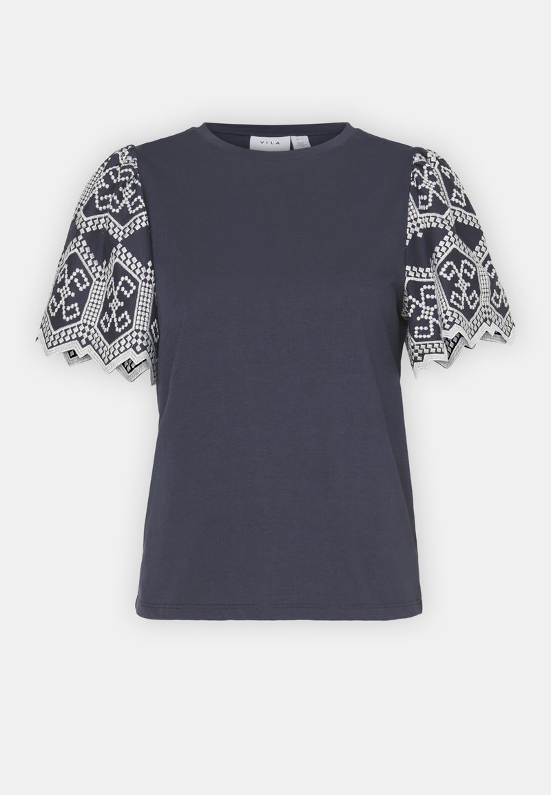 Vila T-shirt print donkerblauw Vila T-shirt print donkerblauw