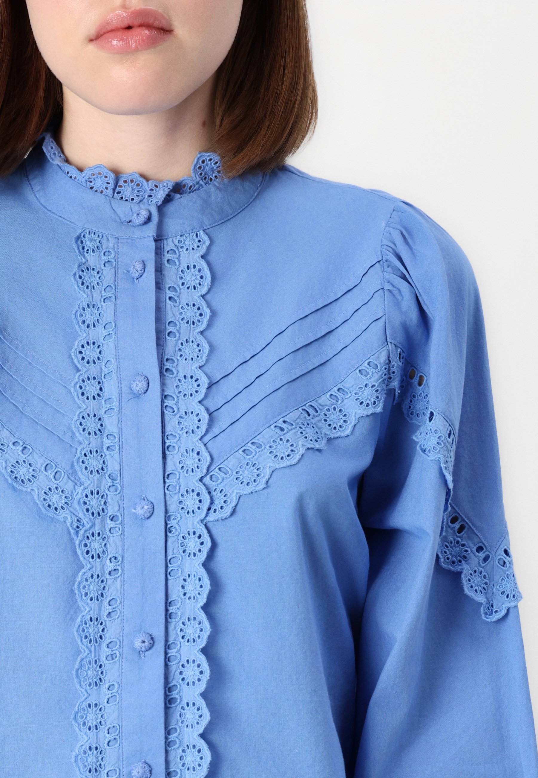 売れ筋商品|||ヤス シャツ レディース トップス YASKOMEA SHIRT - Button-down blouse - provence YAS YASKOMEA SHIRT - Button-down blouse - provence/blue