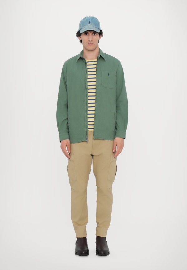 GARMENT-DYED OXFORD OVERSHIRT - Light jacket - fatigue4