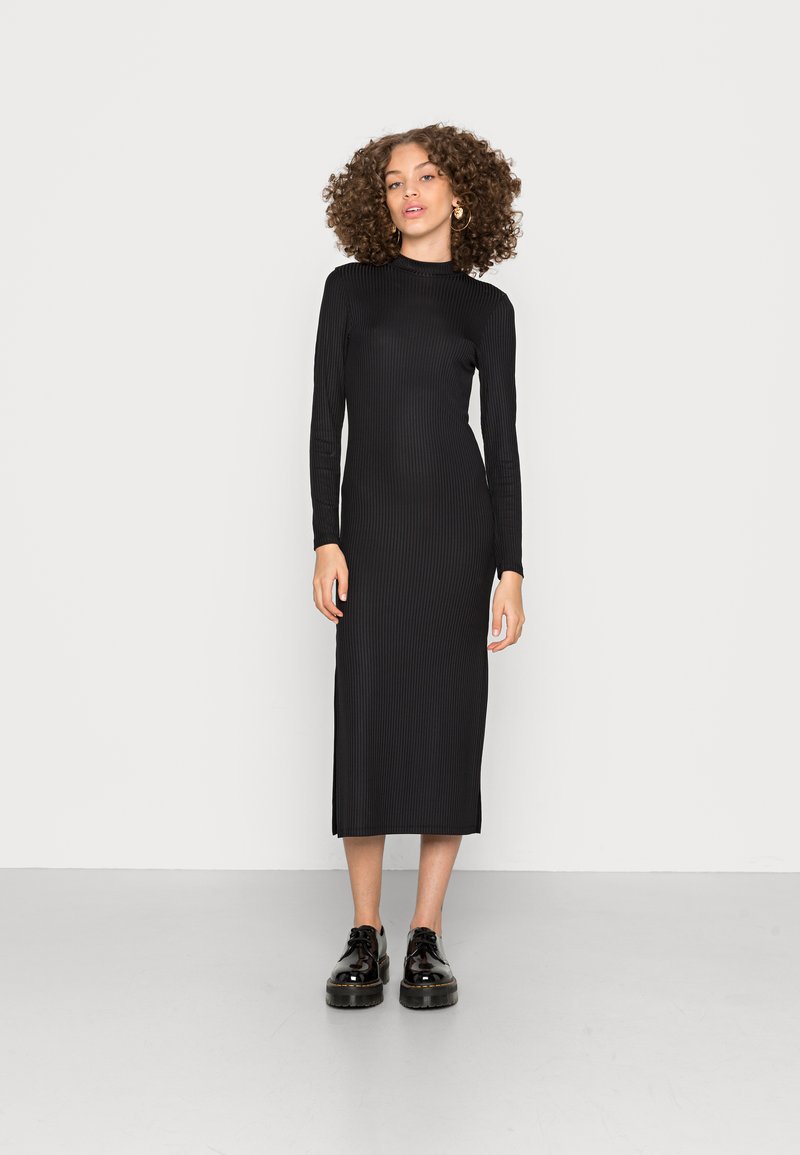 Damen Freizeitkleider | Pieces PCMADDI HIGH NECK MIDI DRESS Jerseykleid black/schwarz - OX77368 Damen Freizeitkleider | Pieces PCMADDI HIGH NECK MIDI DRESS Jerseykleid black/schwarz - OX77368