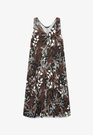 Fiorella Rubino, VESTITO MODELLO FREE CON STAMPA - Jerseykjole - nero