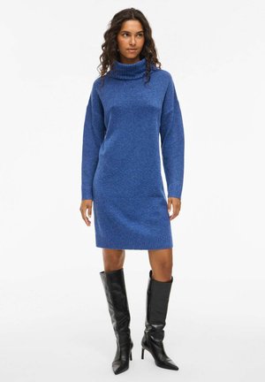 VIHANNA ROLLNECK  - Strikkjoler - mazarine blue