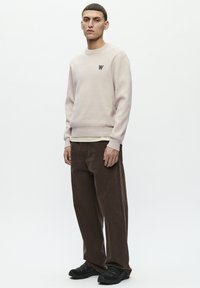 DOUBLE A BY W.W. CURT CREW NECK - Jumper - moonstruck