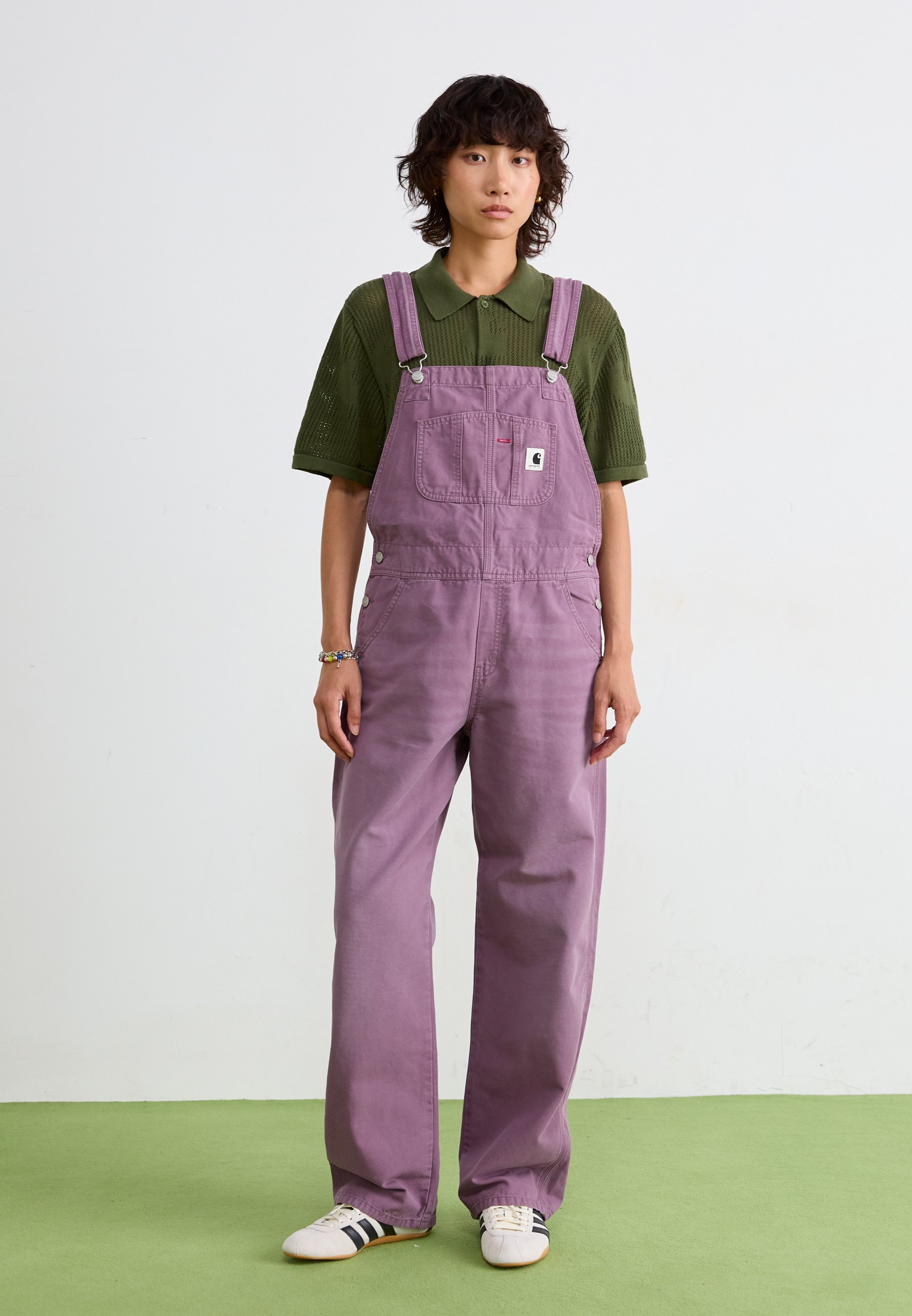 Carhartt WIP OVERALL STRAIGHT - Dungarees - phlox stone/lilac