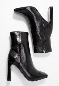 Topshop Botines de tacón - black