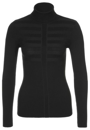 Striktrøje - black