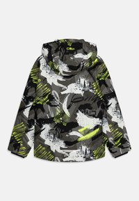 CMP SNAPS HOOD  - Giacca da snowboard - olive/yellow fluo