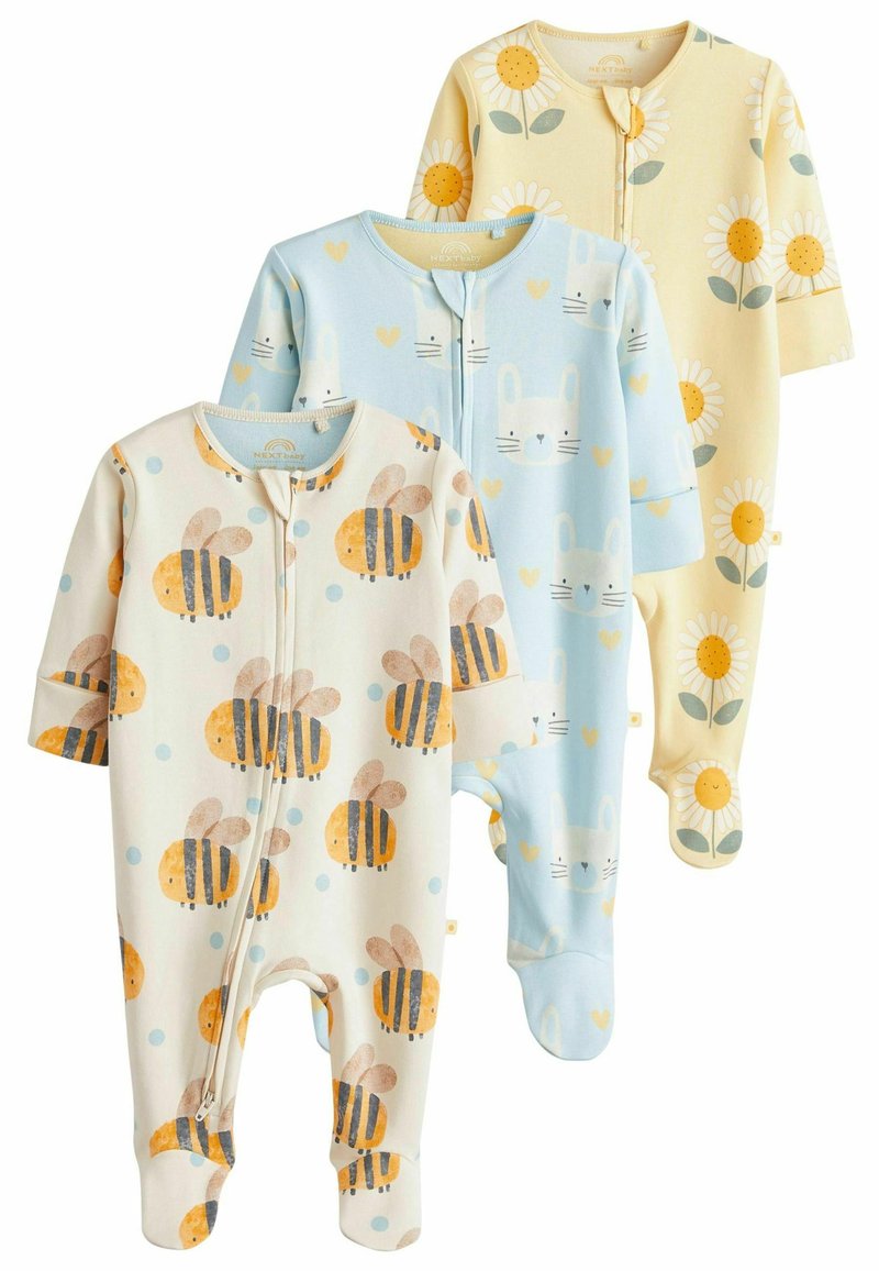 Next TWO WAY ZIP 3 PACK  - REGULAR FIT - Dupačky na spaní - blue yellow