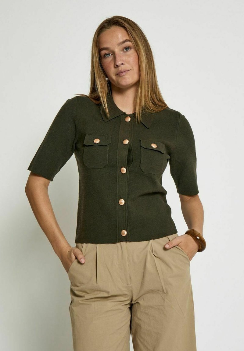 PEPPERCORN Cardigan - grape leaf