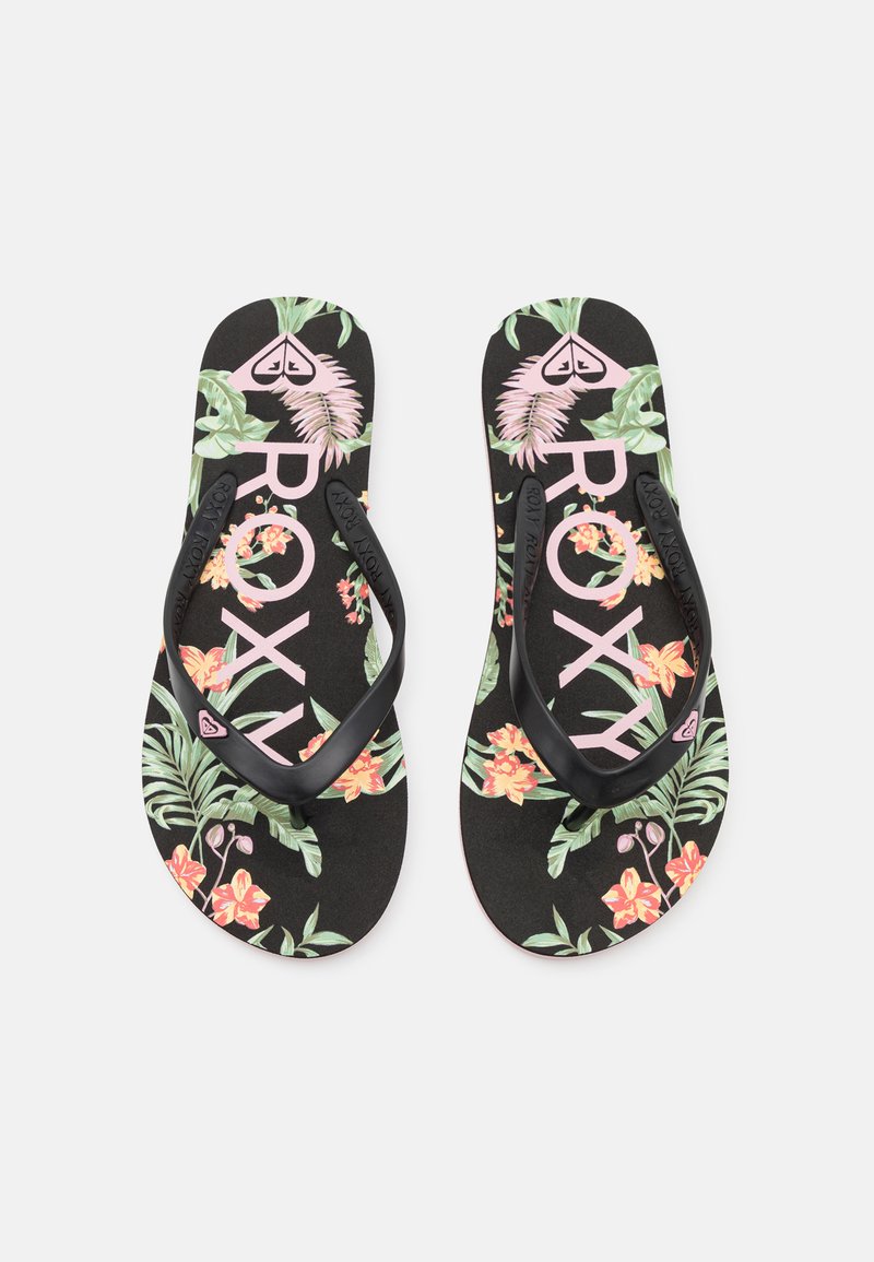Roxy - TAHITI - Sandale cu baretă între degete - black, Extindeți