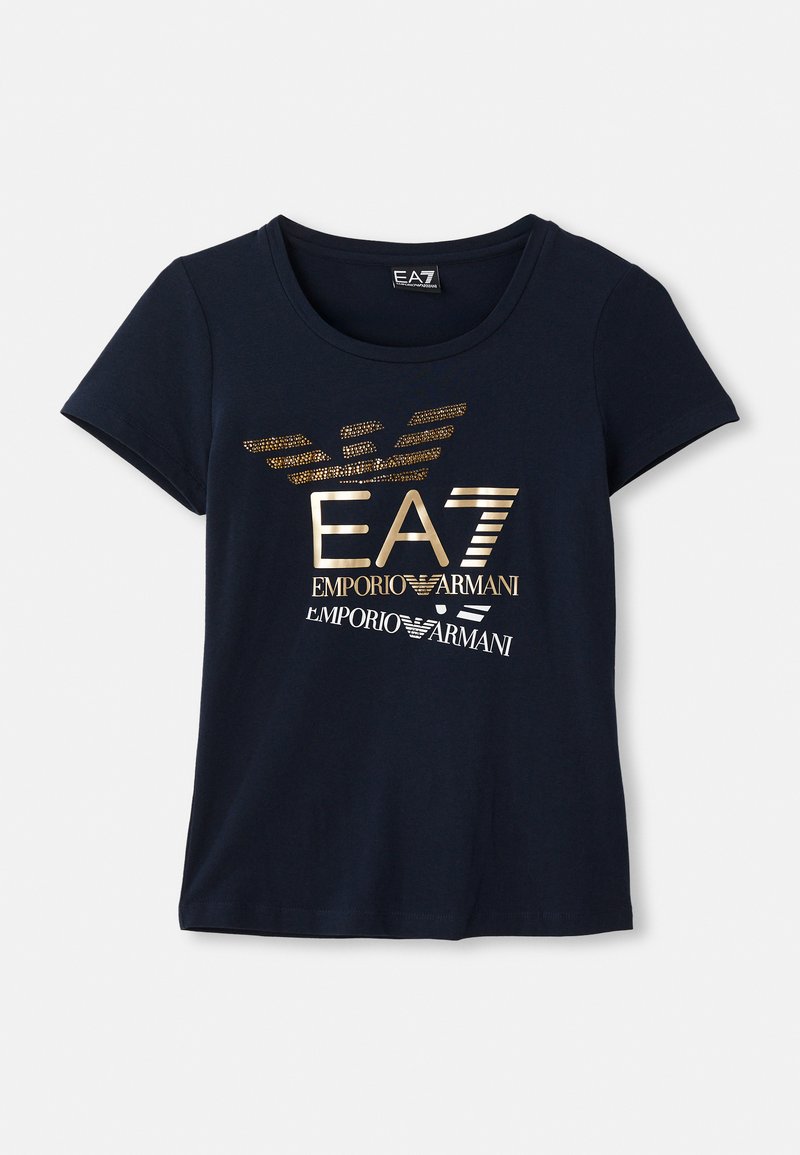 EA7 Emporio Armani T-shirt print blauw