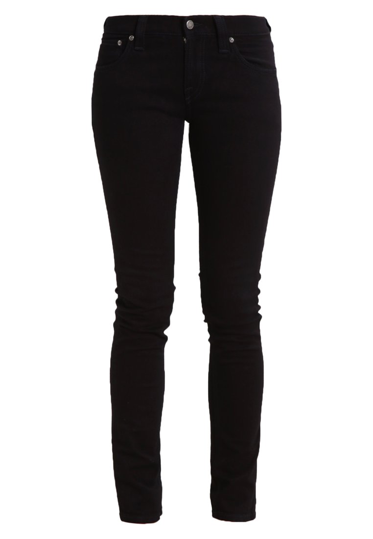 Nudie Jeans Slim fit jeans zwart denim/blackdenim