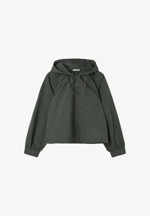 Stradivarius, CHECKED TECHNICAL SWEATSHIRT - Veste légère - khaki