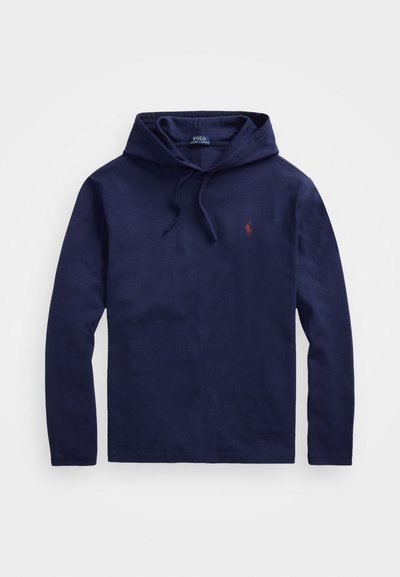 Polo Ralph Lauren JERSEY HOODED T-SHIRT - Μπλούζα με μακριά μανίκια - newport navy