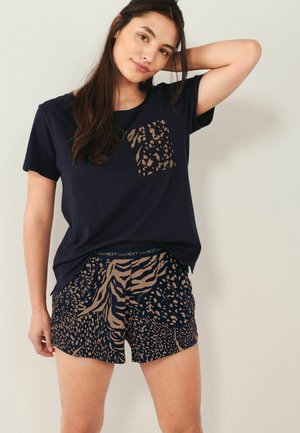 SET - Pyjamas - navy blue animal