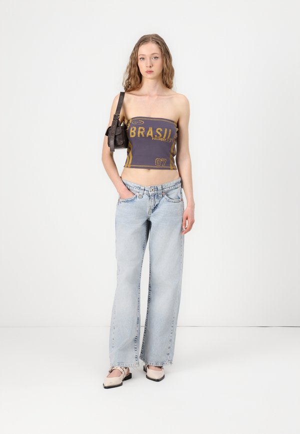 BANDANA RIPPED KAYLA - Loose Jeans - bleach2