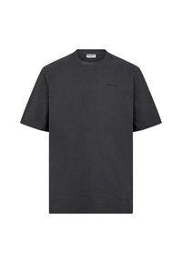 Kulgrå kortærmet T-shirt med rund hals og lille "Resteröds" logo på venstre bryst samt nakkelabel.