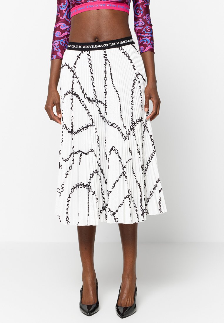 Versace Jeans Couture Plooirok wit Versace Jeans Couture Plooirok wit