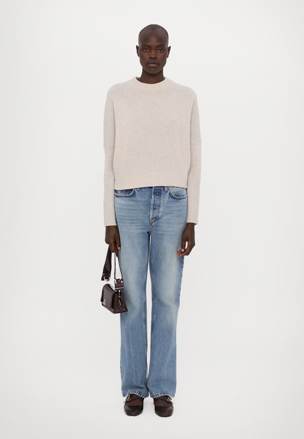 CREW NECK CROPPED - Jumper - stone beige4