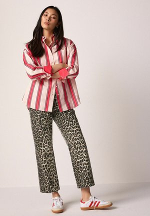 Next OVERSIZED - Hemdbluse - red ecru stripe