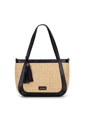 YOUNG COLLECTION - Handbag - black beige
