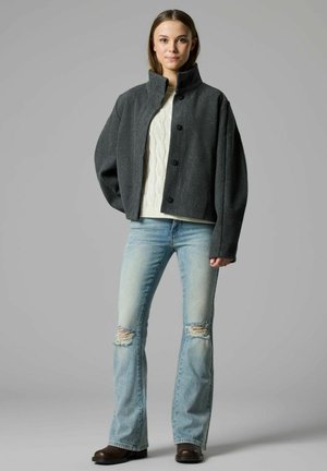 LMTD, BOMBER JACKET HIGH NECK - Chaqueta de entretiempo - dark grey melange